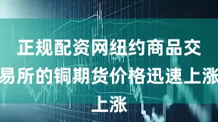 正规配资网纽约商品交易所的铜期货价格迅速上涨